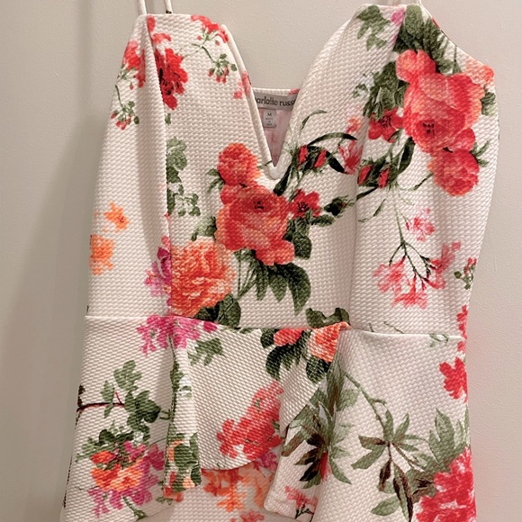 Charlotte russe floral bodycon peplum dress - Picture 3 of 3